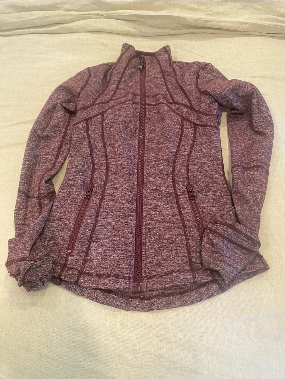 lululemon athletica Heathered Plum Zip Hoodie